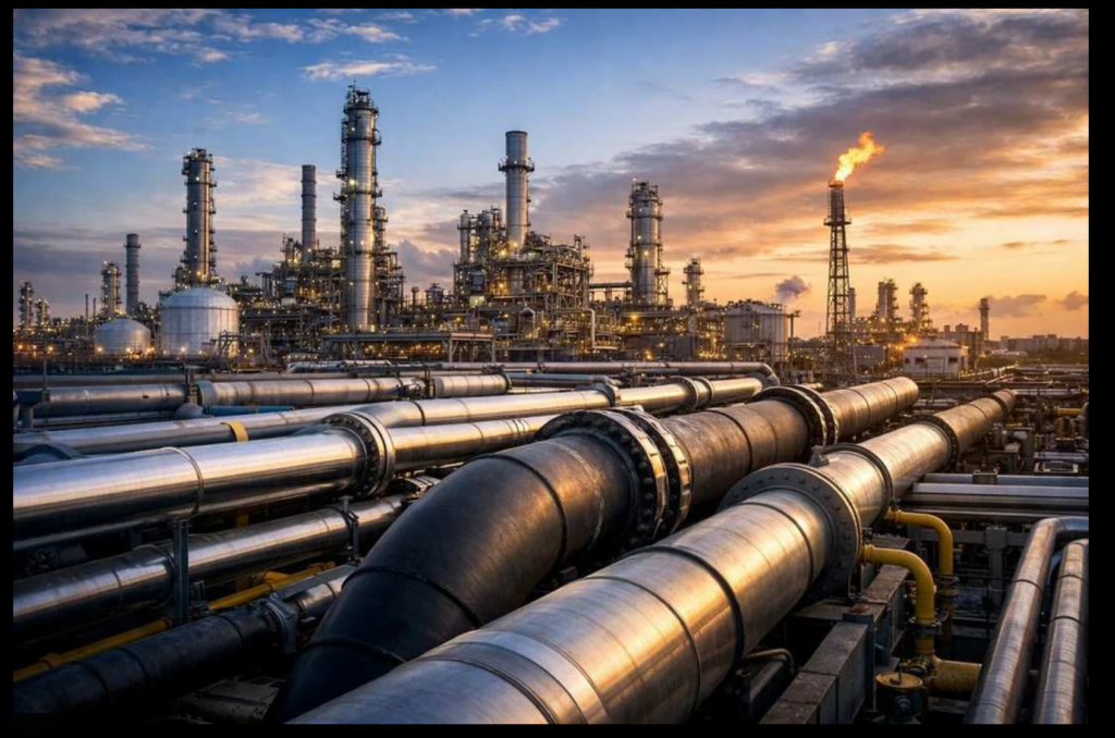 chemical plant process piping using steel seamless pipes