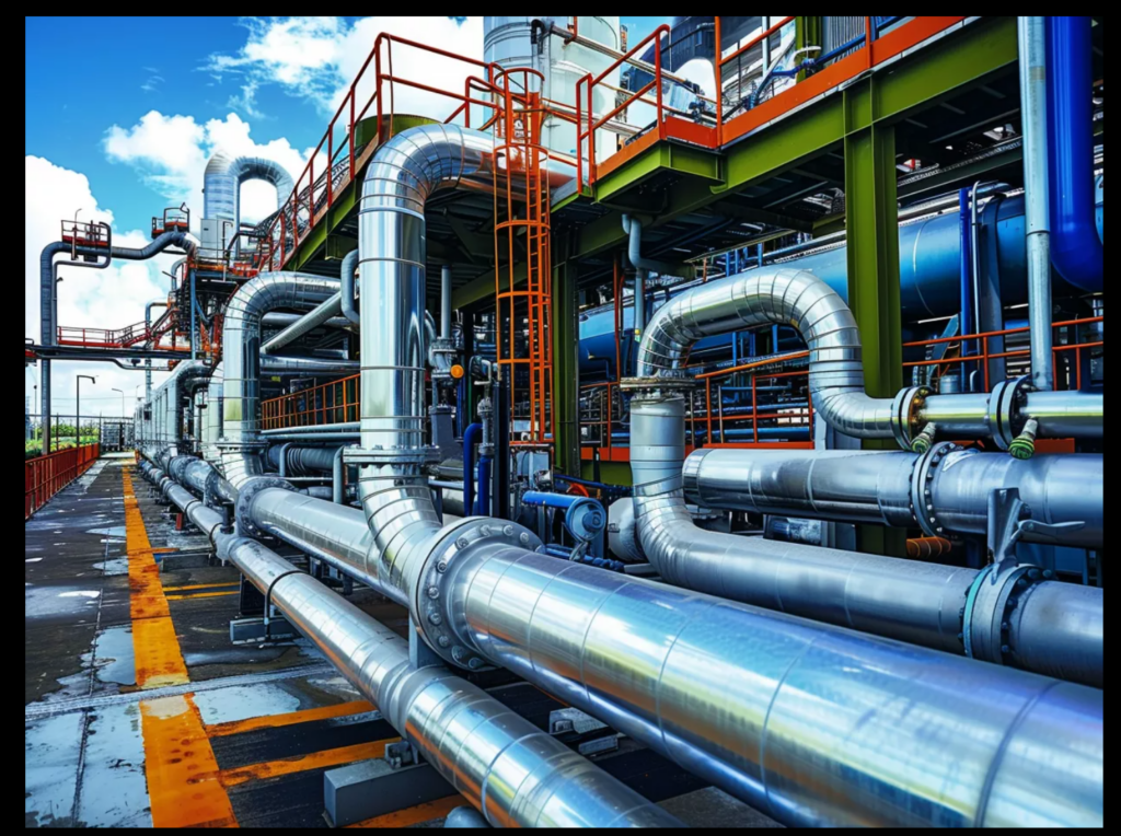 industrial structural piping and mechanical pipe system